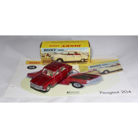 Maquette Dinky Toys Peugeot 204 Berline 1/43 - Édition Atlas, Modèle Collection